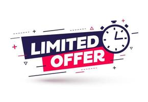 Special Offers Bold text reading "Limited Offer" with a clock symbol, indicating a time-sensitive promotion.